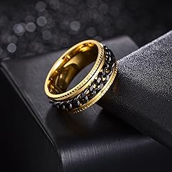 Udolfly Mens Fidget Rings Anxiety Rings for Men