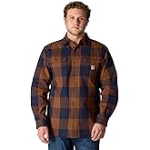 Carhartt Men’s Loose Fit Heavyweight Flannel Long-Sleeve Plaid Shirt