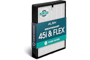 Alen Air Filter B4-Pure Replacement H13 True HEPA Filter for BreatheSmart 45i & Flex Air Purifier - Captures Allergens, Dust, & Mold (1 Filter)