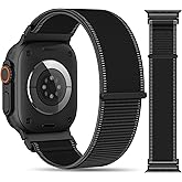 OHOTLOVE Trail Loop Nylon Band Compatible with Apple Watch Ultra 3/2/1 Bands 49mm 46mm 45mm 44mm 42mm, Sport Breathable Replacement iWatch Wrist Strap for SE Series 11 10 9 8 7 6 5 4 Men Women