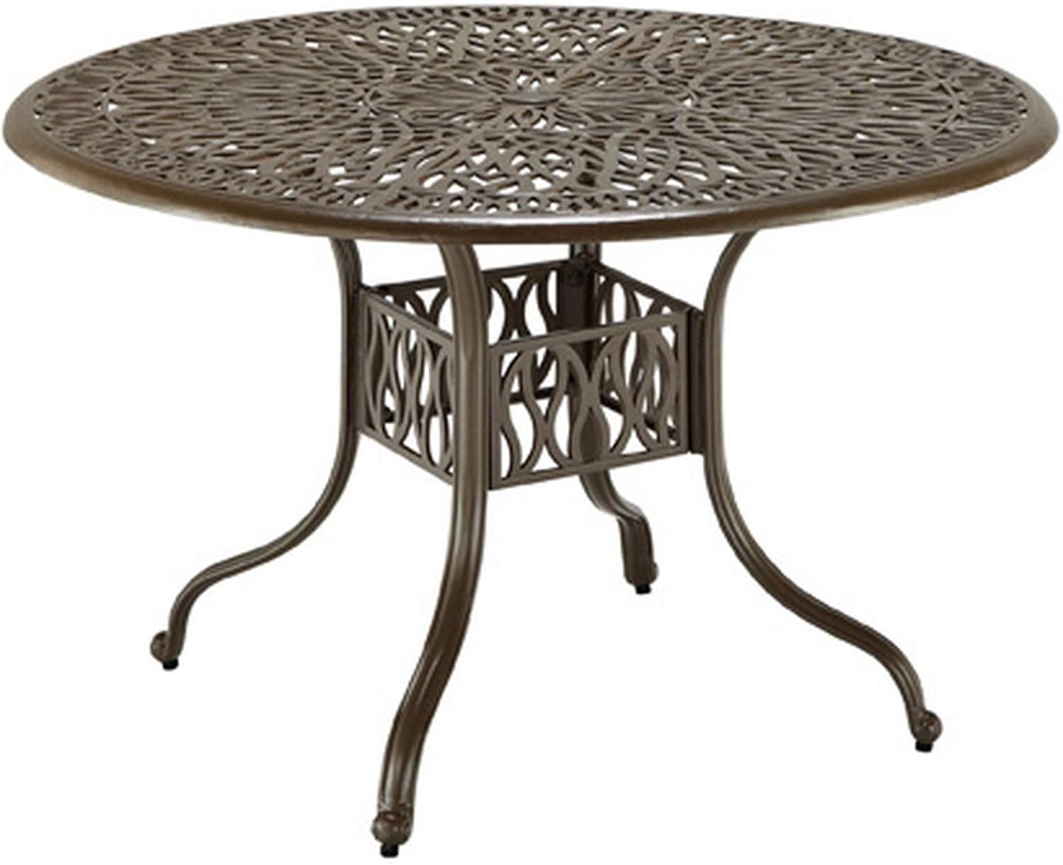 homestyles 6659-32 Outdoor Dining Table, 48Lx48Dx29H, Taupe : Garden & Outdoor