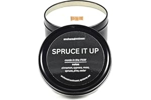Anchored Northwest - Spruce it up Travel Tin Candle, 6oz, 35+ Hour Burn