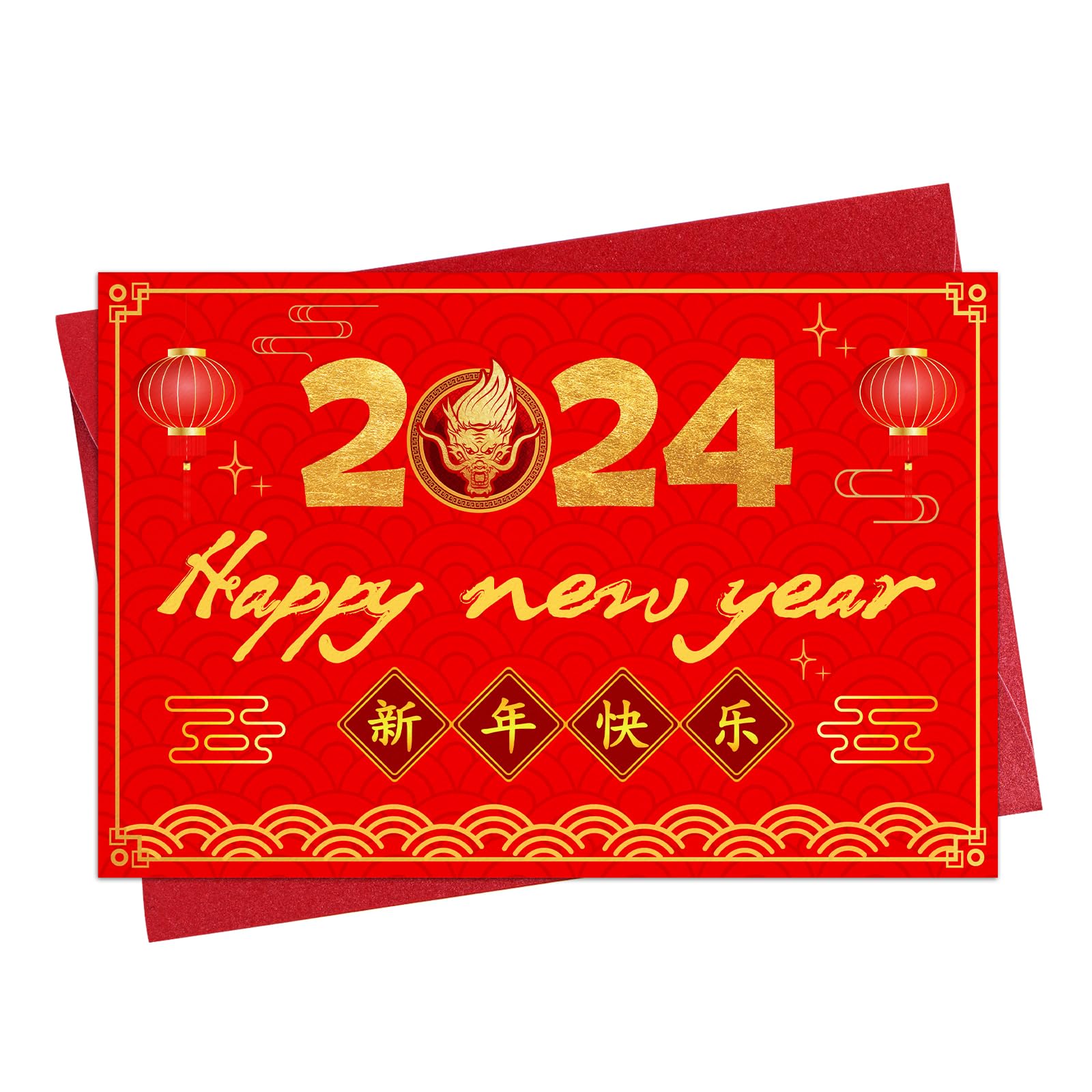 Mua WhatSign Chinese New Years Cards 2024 Year of The Dragon Happy New