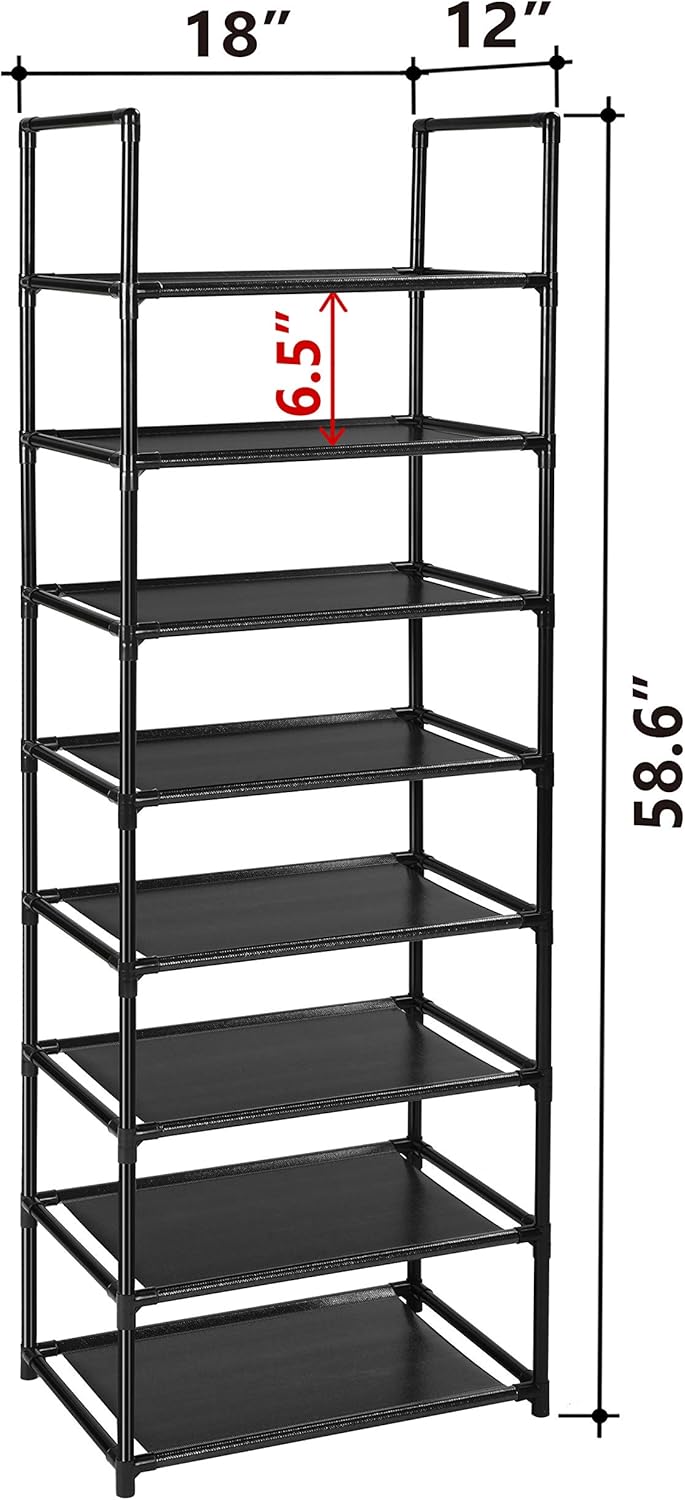 gladiator garage shoe rack on Clothing Closet Storage Fiducial Home 8 Tiers Shoe Rack 16 20 Pairs Sturdy Shoe Shelf Shoe Organizers