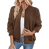 GEMLON Sweatshirt for Women Crewneck Long Sleeve Loose Fleece Sweatshirts Jackets 2026 Fall Fashion Outfits with Pockets