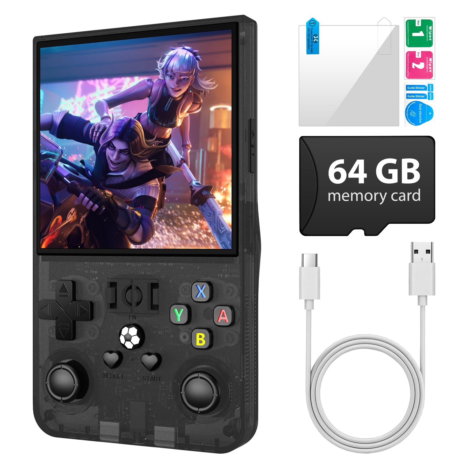 Photo 1 of **PARTS ONLY**R36MAX Retro Handheld Game Console, Black