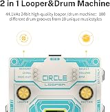 Donner Circle Looper Pedal Stereo Drum Machine 40 Slots 160 Min view 2