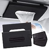 Emoin Car Tissue Holder for Car ​Visor,Car Tissue Box,Car Visor Tissue Holder,PU Tissue Holder for Car, Tissue Box Holder Car