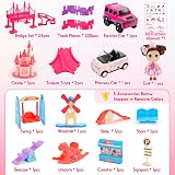 Tragik Princess Race Track 220 Pieces Kids Toy Set for 3-6 Years view 5