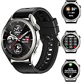 Ooyi Smartwatch That Can Call-Sports Modes Pressure Monitor Steps Counter Fitness Track Sleep Monitor Compatible,BT Calls,1.42" HD,48mm, IP67 with Android & iPhone for Men Women