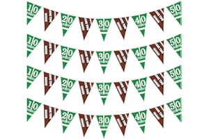 MOORAY Football Party decorations Supplies Football Paper Pennant Bunting American Football Theme Triangle Flags Banner for Birthday Party Decorations