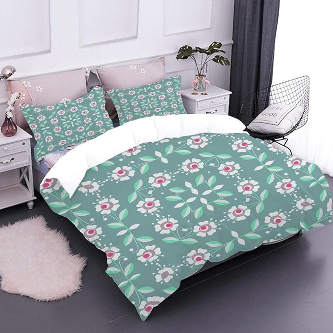 Amazon.com: Fabuyale Floral Decor Bedding Set Twin ...