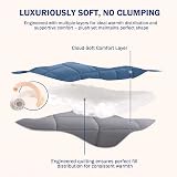 HIG 3 Pieces Dusty Blue Reversible Duvet Set Double 200x200cm OEKO-TEX view 3
