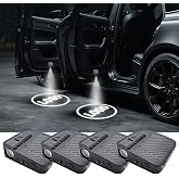 2PCS Custom Car Brand Car Door Lights, LED Projector Car Door Step Courtesy Welcome Lights, 3D LED Car Welcome Lights Lamp Fits for Most Brand (2pcs for FOOO-RD)