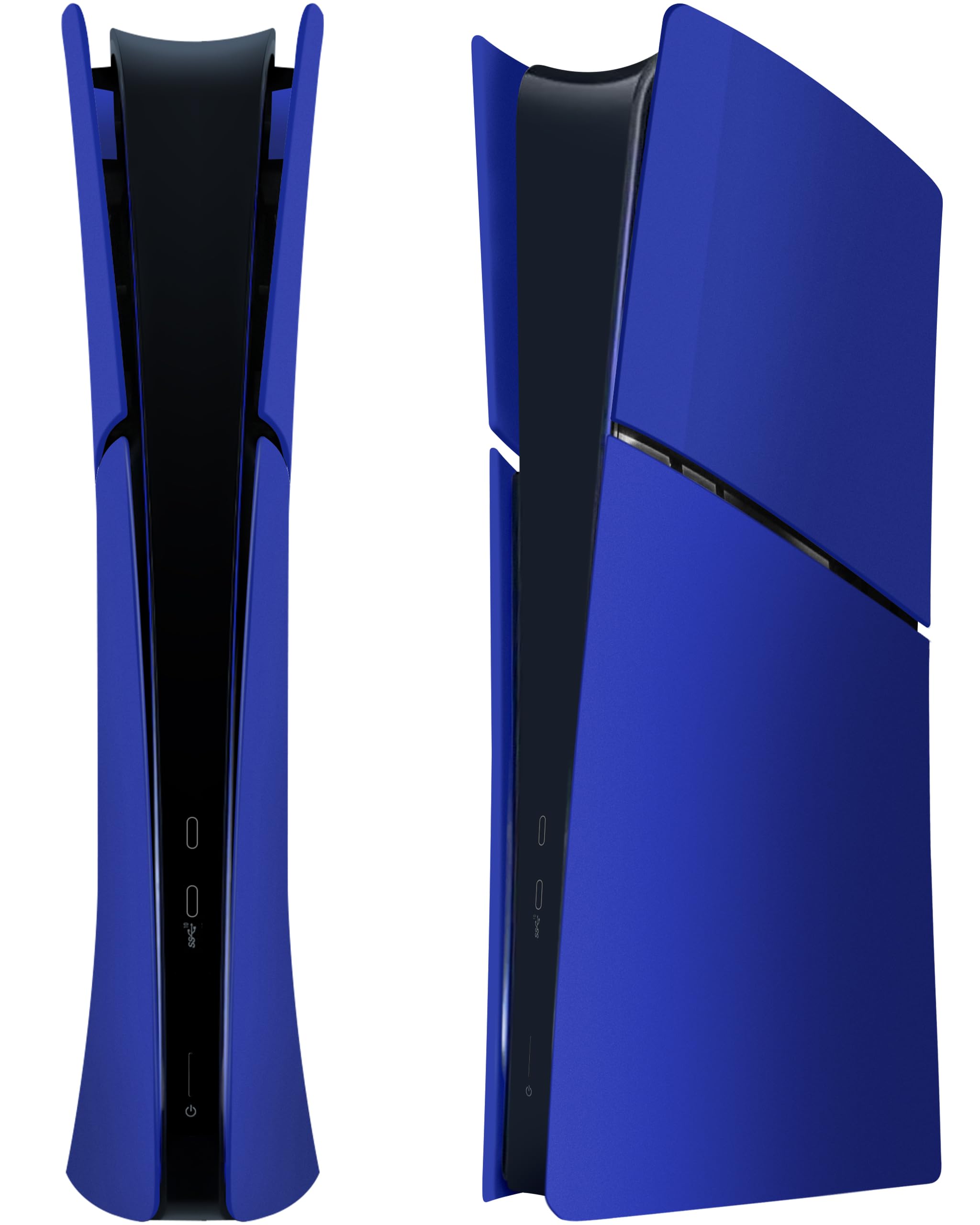 Joso Faceplate for PS5 Slim Digital Edition, Anti-Scratch Dustproof Case Replacement, Cover Skin Fit for PS5 Slim Console (Digital Version), Plates for PS5 Accessories, Easy Installation - Blue