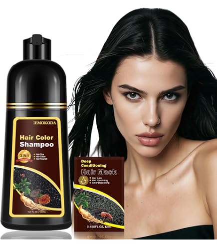 Amazon.com : MOKERU GINGER BLACK Professional Oil Hair Dye Shampoo