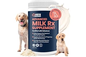 Vets Preferred Puppy Milk Replacement Formula - Dog Milk Replacer Powder Supplement for Pregnant, Lactating, Aging Dogs - Enriched with Colostrum - Nutritious Nursing Formula for Puppies - 12 Oz