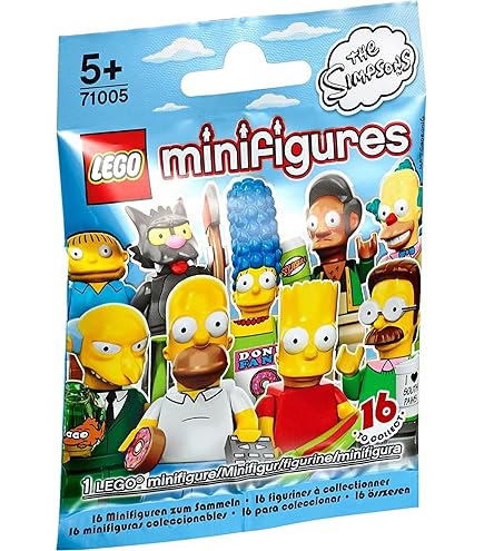 Iconic Simpsons characters in LEGO Minifigures Series 13.