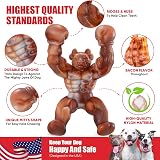 Zinbo Indestructible Nylon Dog Toy Bone for Aggressive Chewers, Real Bacon view 3