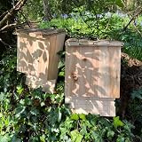 Selections Large Wooden Bat Nesting Roosting Boxes Single Chamber Grooved view 2