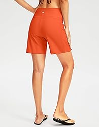 G Gradual Women's 7" Long Swim Board Shorts High