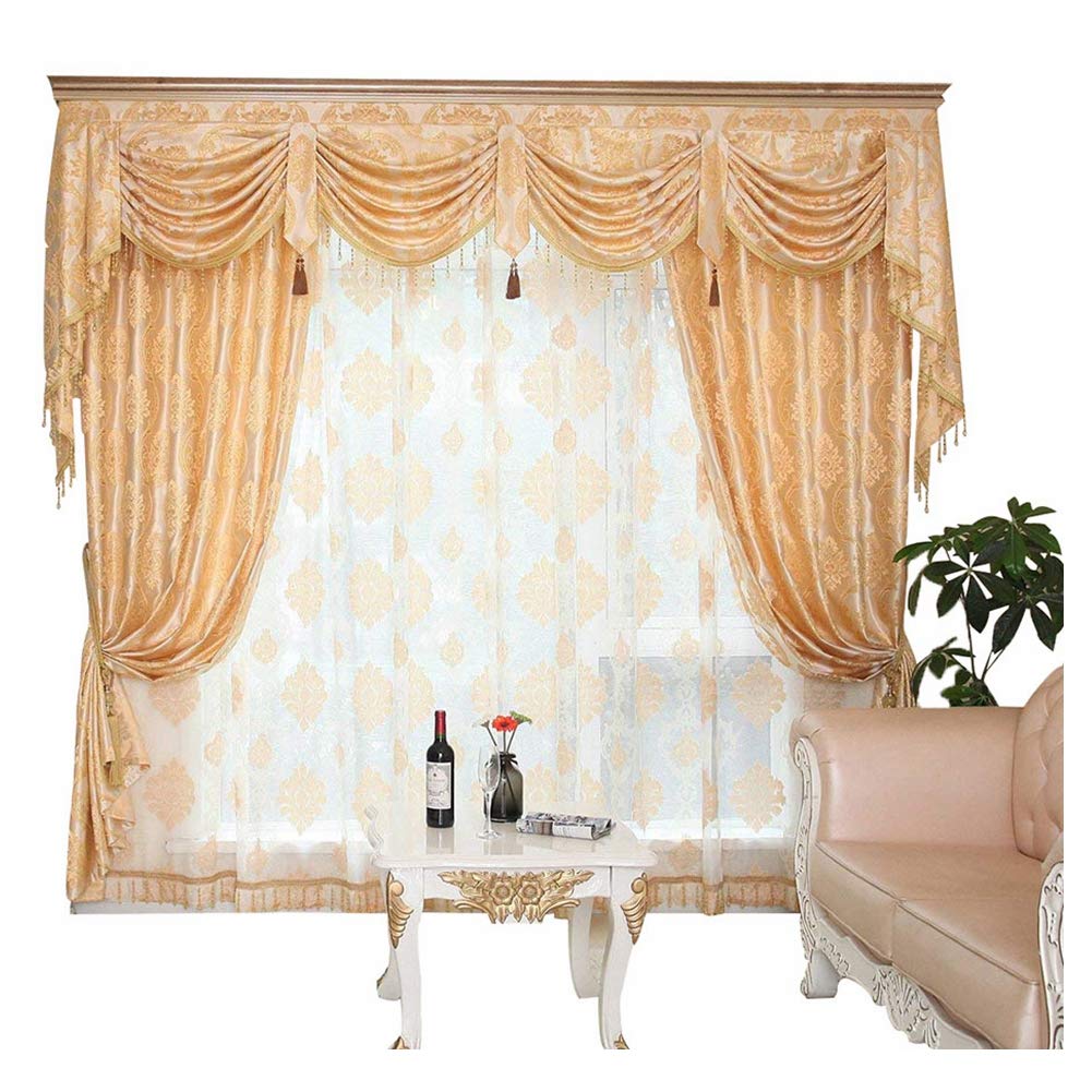 Amazon Com Queen S House Bright Shiny Gold Curtains 60 84 N