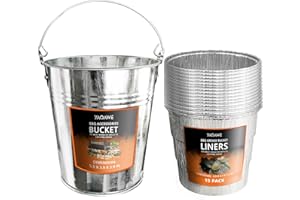 YAOAWE 15 Pack Grease Liners Compatible with Traeger Pellet Grill HDW152, Oklahoma Joe's, Z Grill, GMG & BBQ Grills, with 1 Drip Bucket Replacement Parts