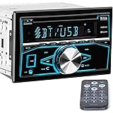 BOSS Audio Systems 850BRGB Car Stereo - Double Din, Bluetooth Audio and Calling, MP3 Player, CD, USB Port, AUX Input, AM/FM R