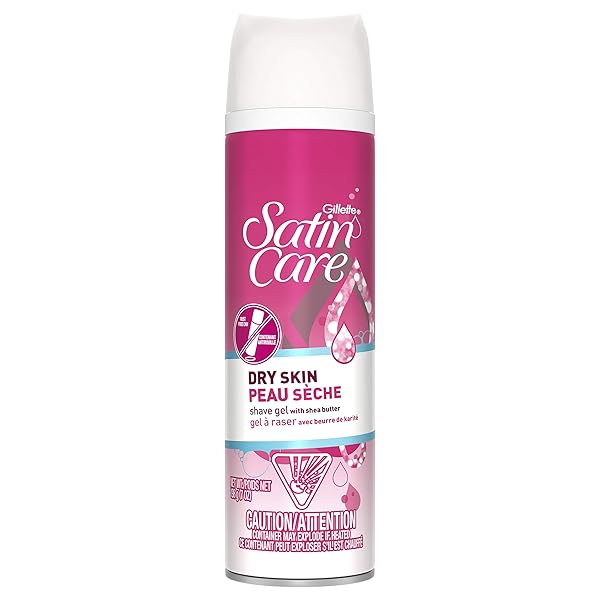 GILLETTE SATIN CARE DRY SKIN SHAVING GEL, 7...