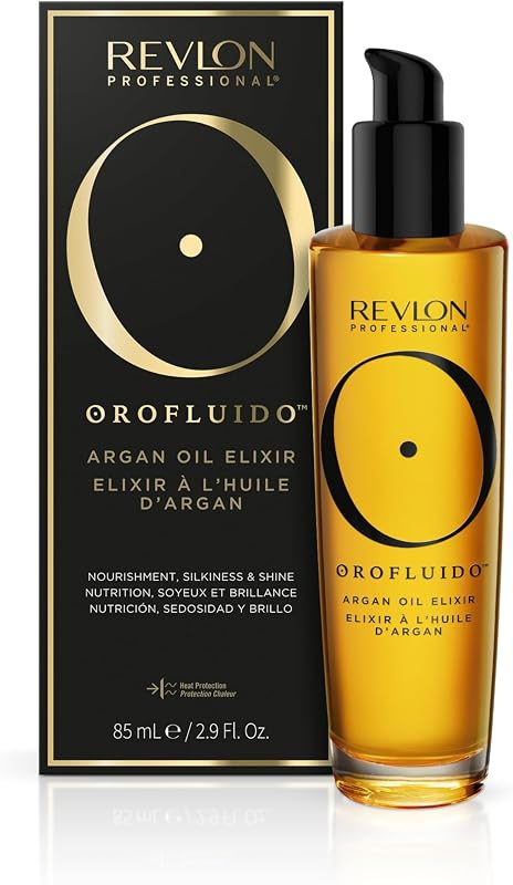– Elixir Original Orofluido, Sérum com Óleo de Argão, Nutre, Amacia, Fortalece e Restaura o Cabelo, Brilho Duradouro, para Todos os Tipos de Cabelo Seco e Danificado, 85 ml