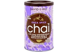 David Rio Orca Spice Reduced Calorie Chai Mix, Sugar-Free, Just Add Milk or Water, 11.9 oz Canister (Pack of 1)