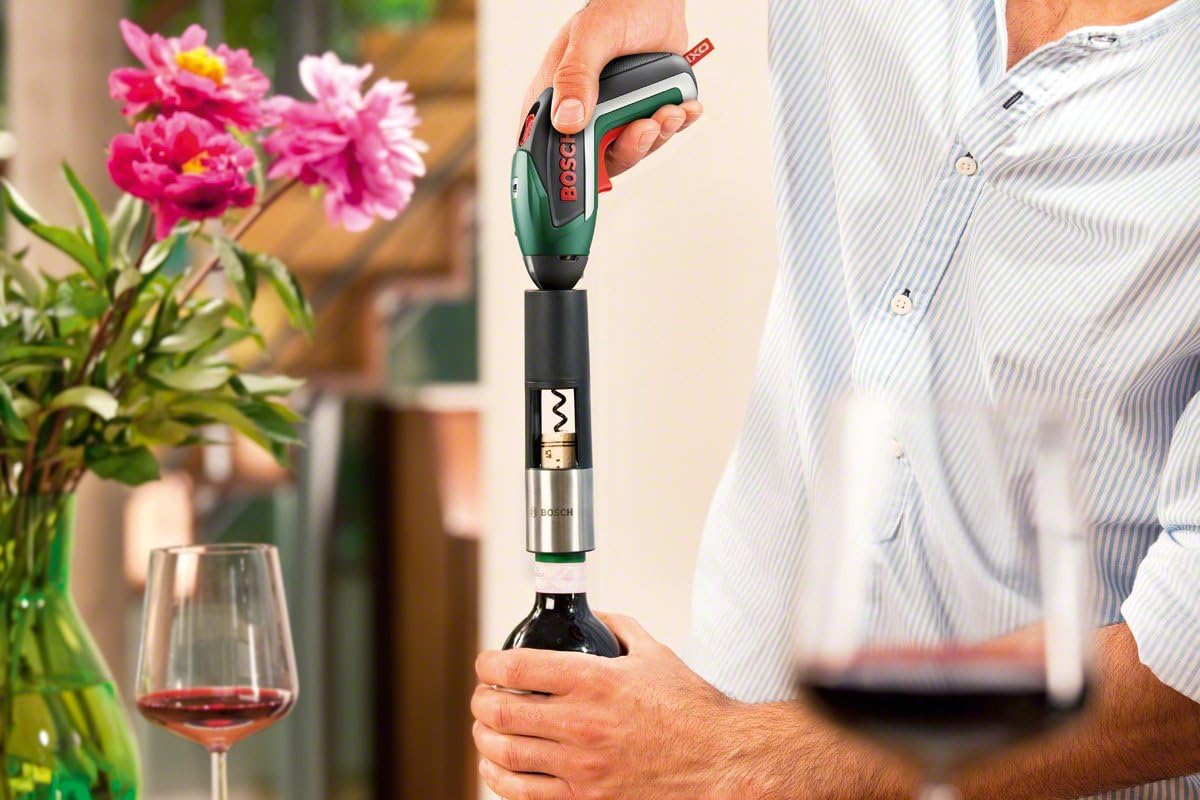 Bosch 1600A001YD IXO Vino Adapter (Corkscrew), Silver Colours, Aufsatz - Image 5