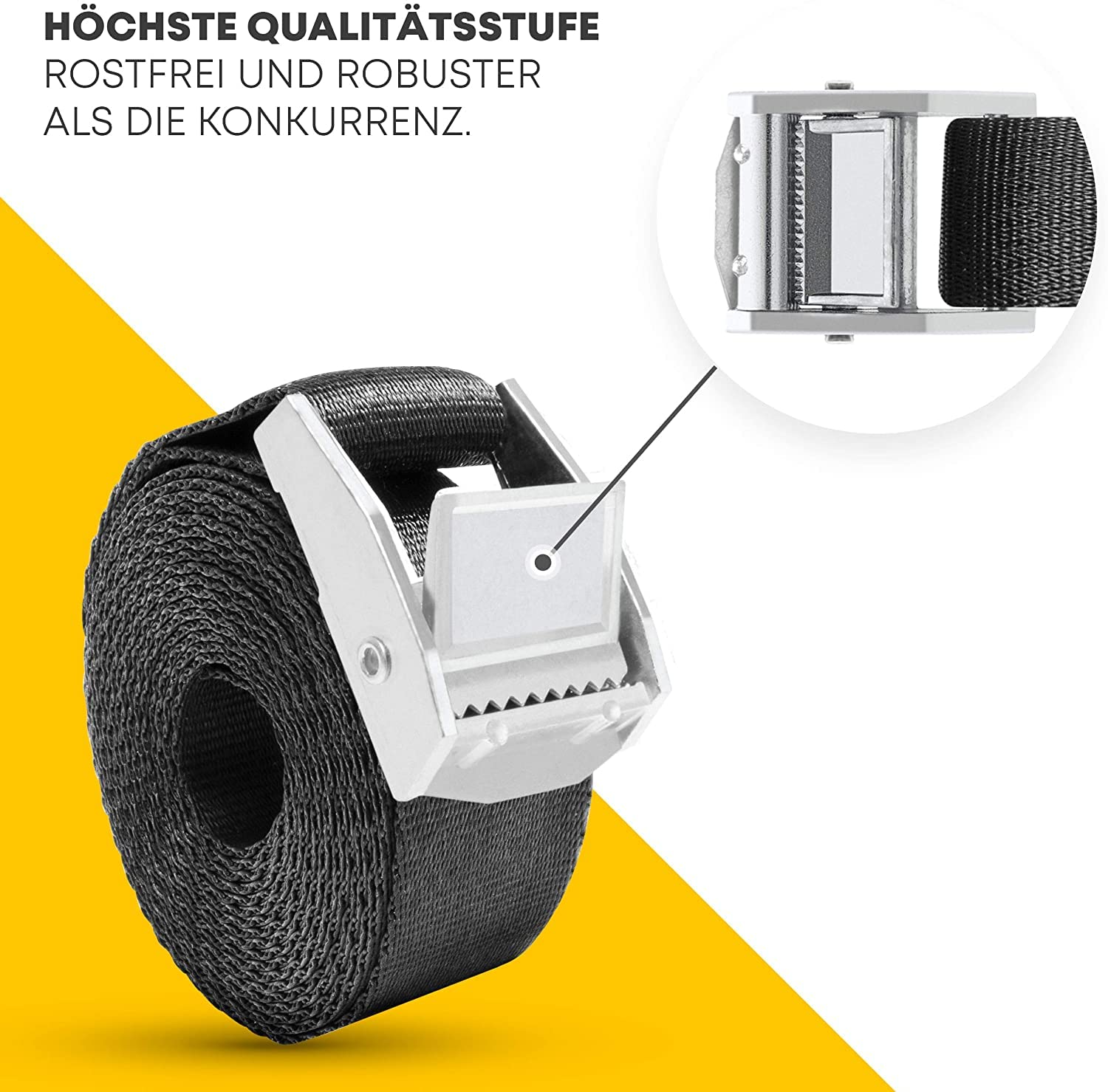 SCHMITZ.Tools Bodenanker Trampolin Erdanker zum Eindrehen - Extra sichere Premium Ausführung - Sturmanker Befestigung Boden - Verstellbarer XXL-Gurt - 2,50m - Rostfrei 7
