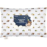 Toddler Pillow with Pillowcase -13x18 My Little Dreamy Pillow, Organic Cotton Toddler Pillows for Sleeping, Kids Pillow, Trav