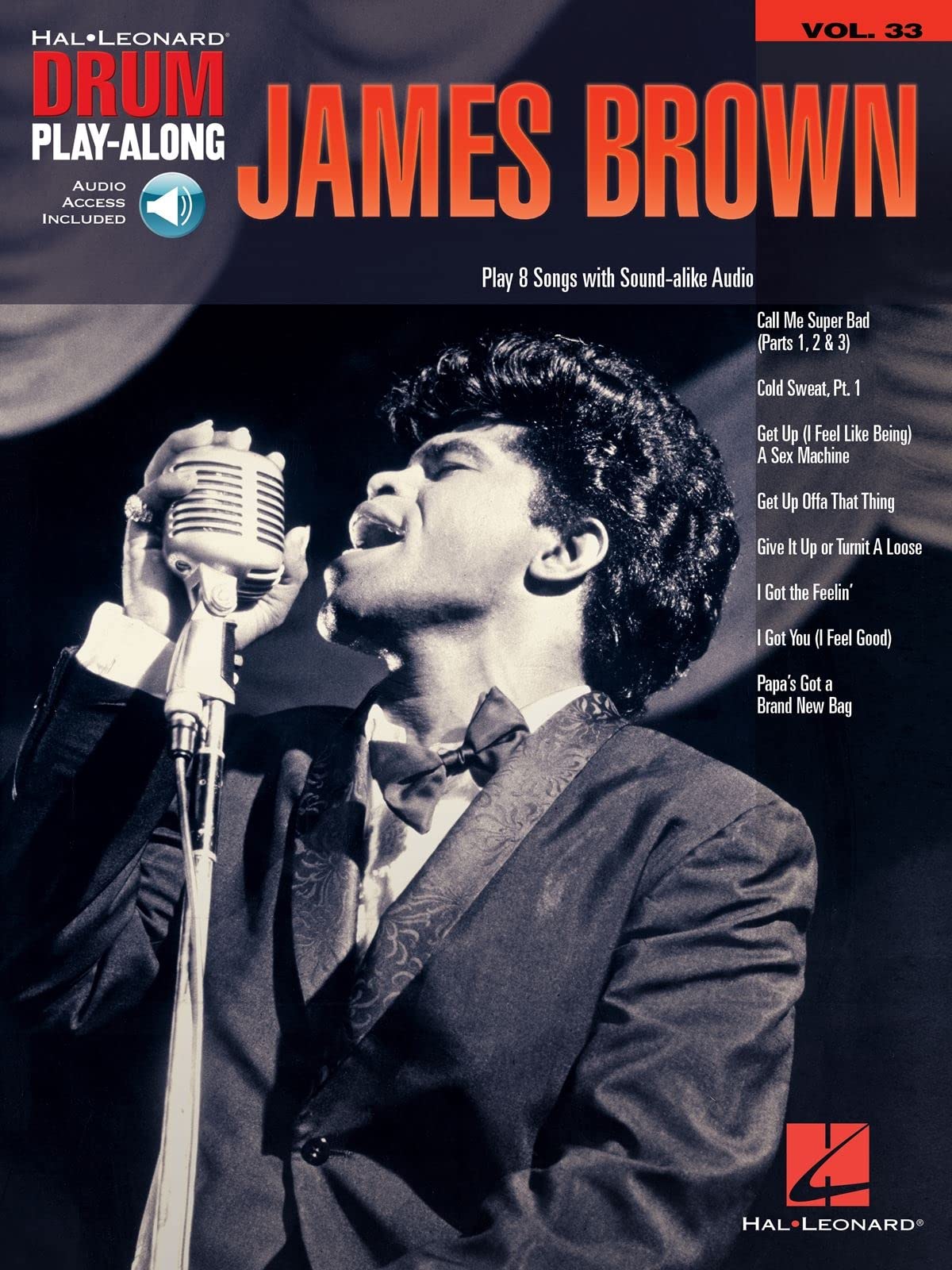 James Brown: Drum Play-Along Volume 33 (With Free Enhanced CD) (Hal Leonard Drum Play-Along)