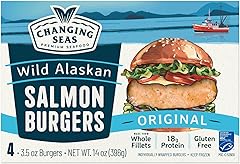 Changing Seas, Original Wild Salmon Burger, 14 Ounce