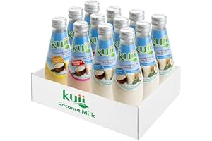 Kuii Coconut Milk Drink Variety Pack – 12 Count with Original Coconut, Strawberry & Mango Flavors – Refreshing Drinks with Nata de Coco for Fun & Fruity Tropical Hydration, 9.8 fl oz Bottles