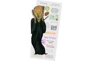 Edvard Munch's The Scream Quotable Notable - Greeting Card and Sticker Sheet - Envelope Included