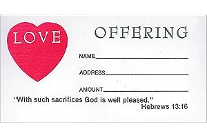 Broadman Church Supplies Love Offering Bill Size Envelope, 100 Count