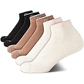 Calvin Klein Quarter Socks for Women - 6 Pack Cushioned Ankle Socks - Quarter Cut, Breathable, Lightweight, Athletic Design