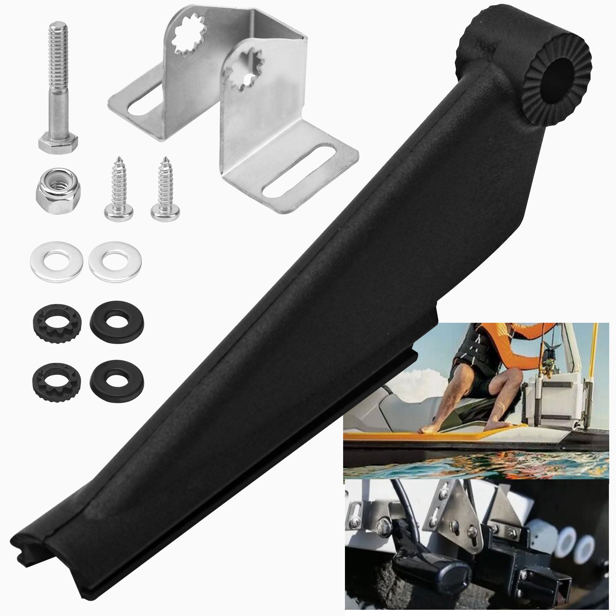 Photo 1 of 000-10262-001 Transducer Mount Bracket Compatible with Skimmer Transom Mount Transducer & DSI Skimmer Down Scan Imaging Sensor, Transducer Bracket for DSI Units