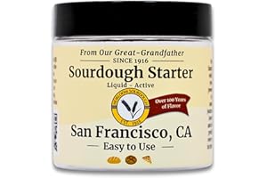 GENERIC 109 Year Old San Francisco Sourdough Starter Culture | Est. 1916 by our great-grandfather | Easy to follow instructions | Includes detailed instructions and recipe |