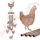 Chicken Wind Chimes for Outside,Chicken Gifts for Women/Men/Sympathy/Memorial Gifts/Birthday Festival Metal windchimes Outdoors/Indoors,Patio,Garden Decor,Home,Yard