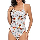 Century Star One Piece Swimsuit Women Bathing Suit for Teens one Piece Juniors Athletic Adjustable Strap One Piece Swimsuit