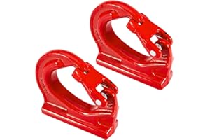 Gedlex 3 Ton Weld on Anchor Hook,Alloy Steel Weld on Hook G80,Heavy Duty Lifting Hook,Welding Hooks for Wrecker Crane Tractor Rigging Lifting 6600Lbs 2pack