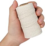 jijAcraft 2MM Butchers String 328ft Cotton Cooking Twine Beige Natural Food view 4