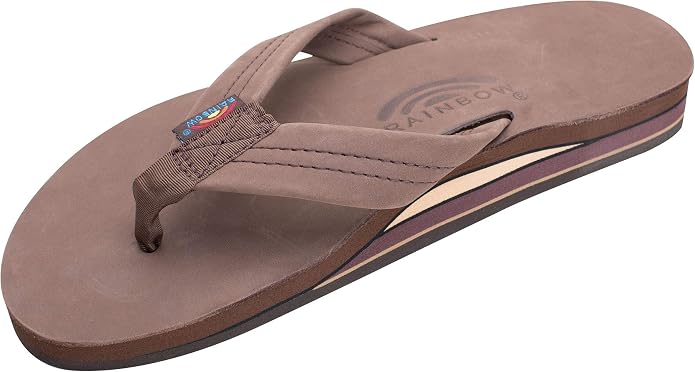 rainbow sandals mens double layer