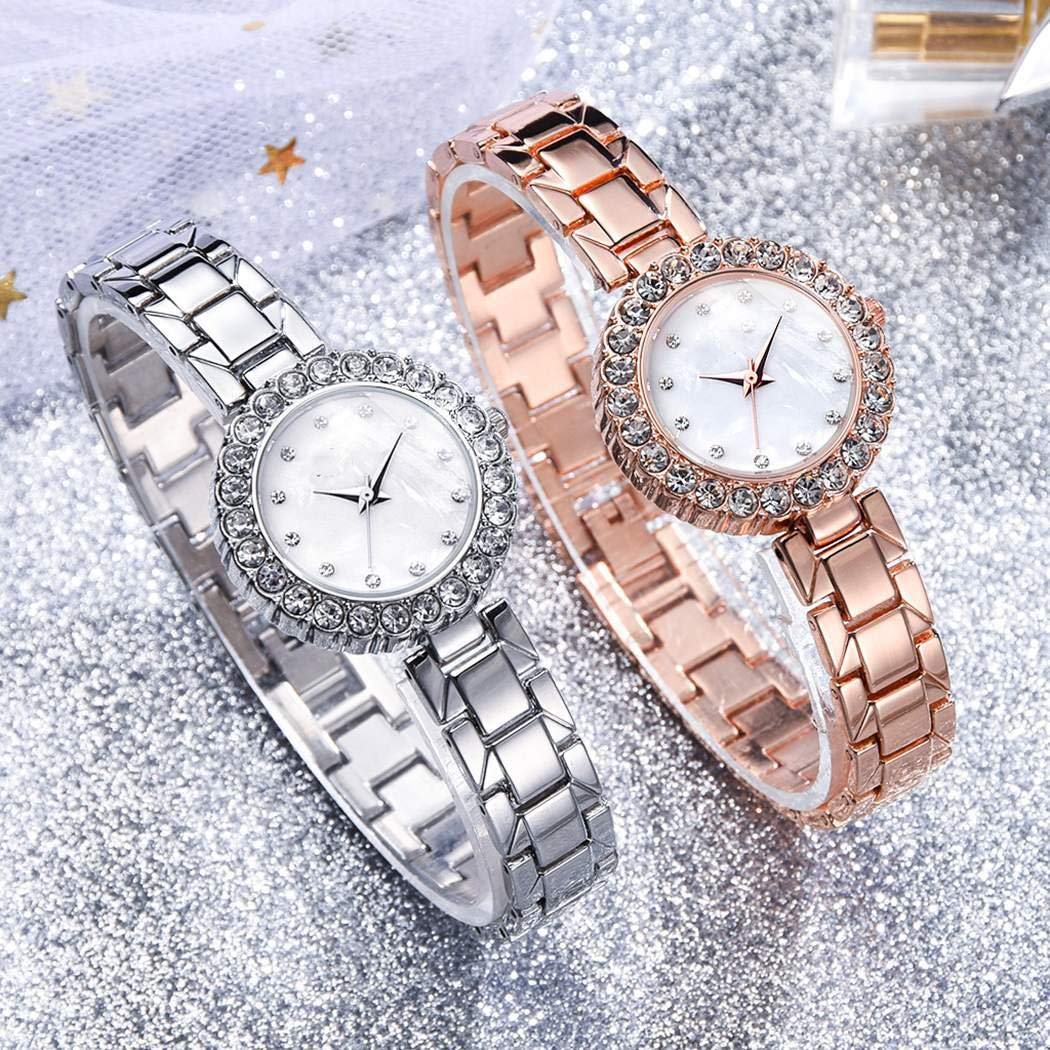 Zimrio Montre-bracelet à quartz avec fermeture à boucle pliante pour femme avec bracelet Montres bracelet