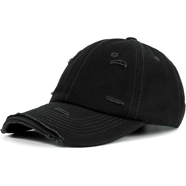 Nissi Caps CVC 5 Panels with String Golf Cap - Black OSFM at