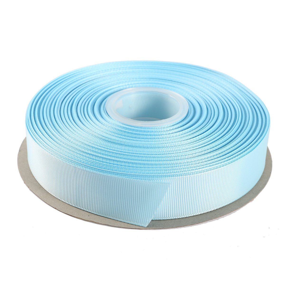 ITIsparkle 25mm Grosgrain Ribbon 45 Meters-Roll Set for Gift Wrapping Scrap Books Party Favor Hair Braids Hair Bow Baby Shower Decoration Floral Arrangement Craft Supplies, Light Blue Ribbon